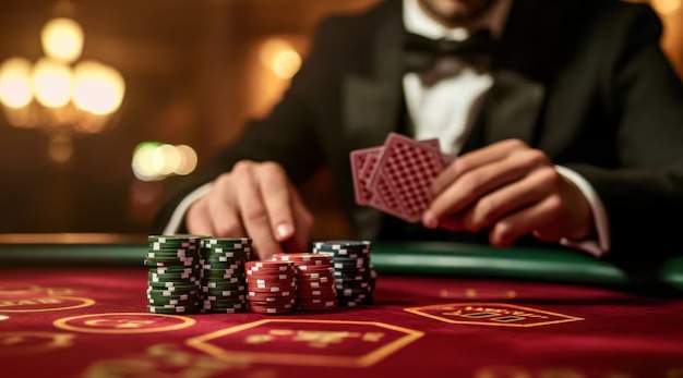 musi toto live Infinite Blackjack dealer and table